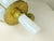 Large Gilted Metal and Iridescent Murano Glass Sconce, 1940s For Sale - Image 12 of 16