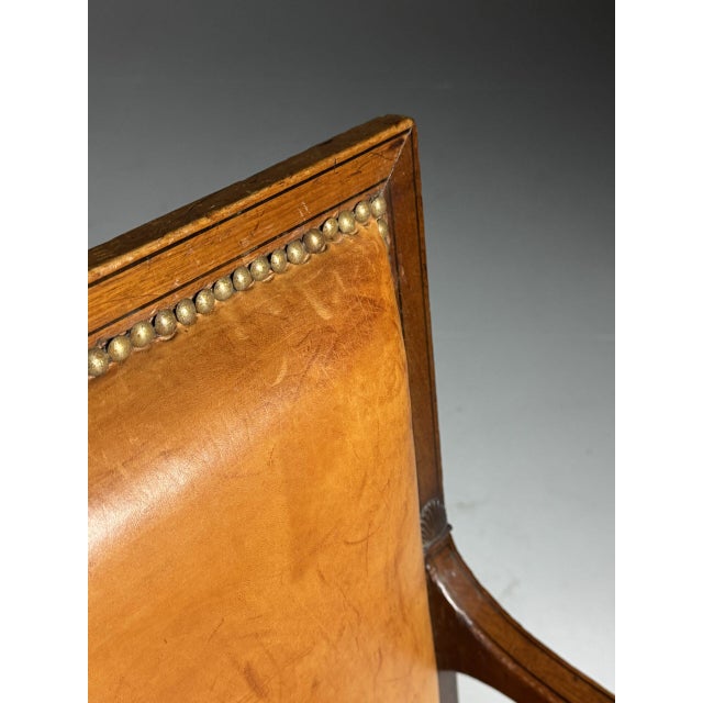 French Armchair in Leather, 19th Century For Sale - Image 14 of 18