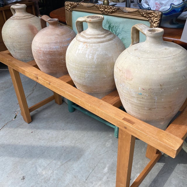 Late 19th Century Mediterranean Olive Jugs With Stand - 5 Piece Set For Sale In Atlanta - Image 6 of 8