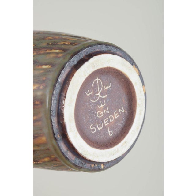 Gunnar Nylund Ceramic Vase with Birch Wood Glaze by Gunnar Nylund for Rörstrand For Sale - Image 4 of 5