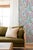 Painter's Garden Blue Floral Grasscloth Wallpaper by House Party | 6 Yards For Sale In Charlotte - Image 6 of 9