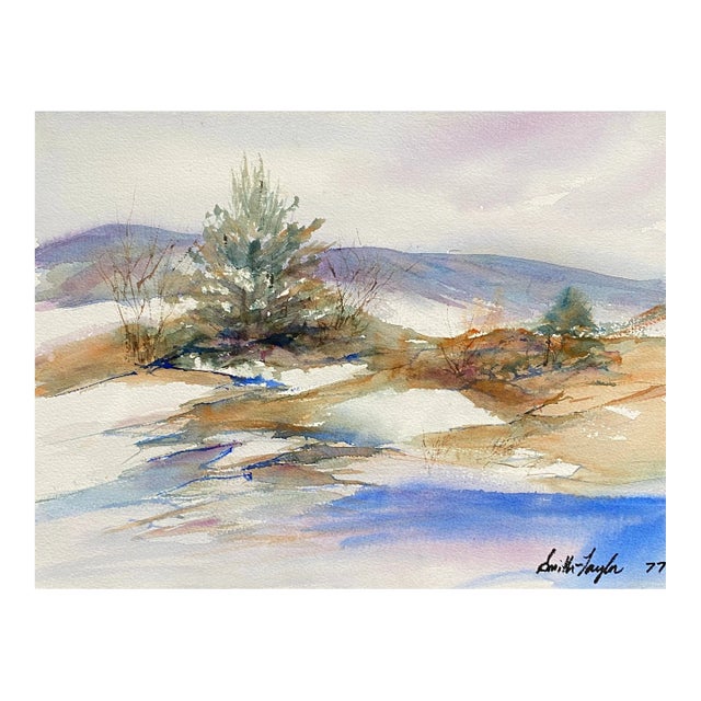 1977 Smith Taylor Watercolor Landscape Painting For Sale