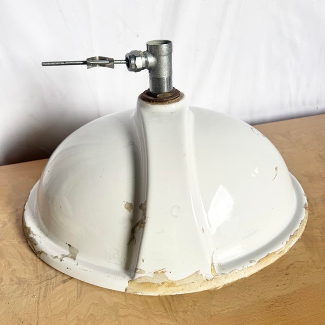 Ceramic Vintage Italian Oval Hand Painted Cherub Sink by Cesame For Sale - Image 7 of 8