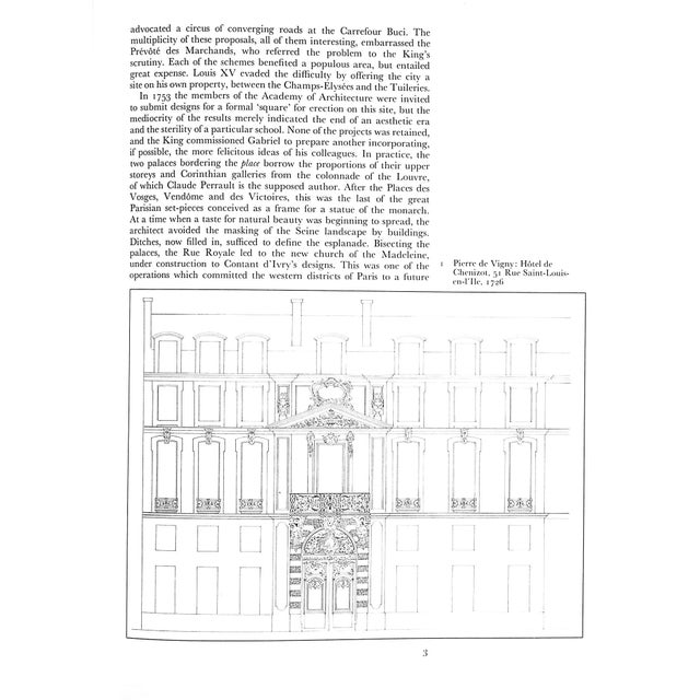 "Stately Mansions Eighteenth Century Paris Architecture" 1972 Gallet, Michael For Sale - Image 4 of 11