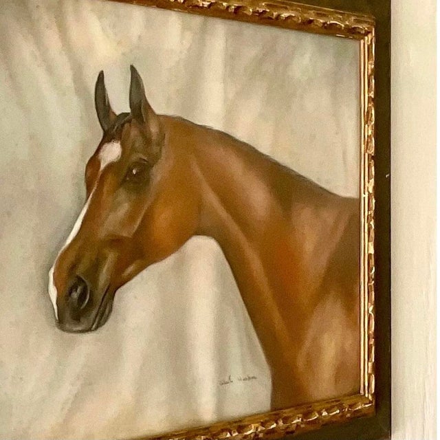 Vintage Realist Original Oil on Paper Painting “Captain Flash” Signed For Sale - Image 13 of 13