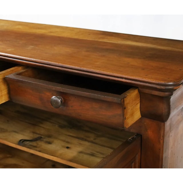 French 19th Century French Louis Philippe Walnut Buffet For Sale - Image 3 of 7