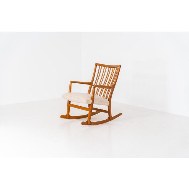 1950s ML33 Rocking Chair by Hans J. Wegner for A. Mikael Laursen For Sale - Image 5 of 17