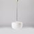 Big Pendant Lamp in White Glass by Valsske Mezirici, Czechoslovakia, 1960s For Sale - Image 6 of 8