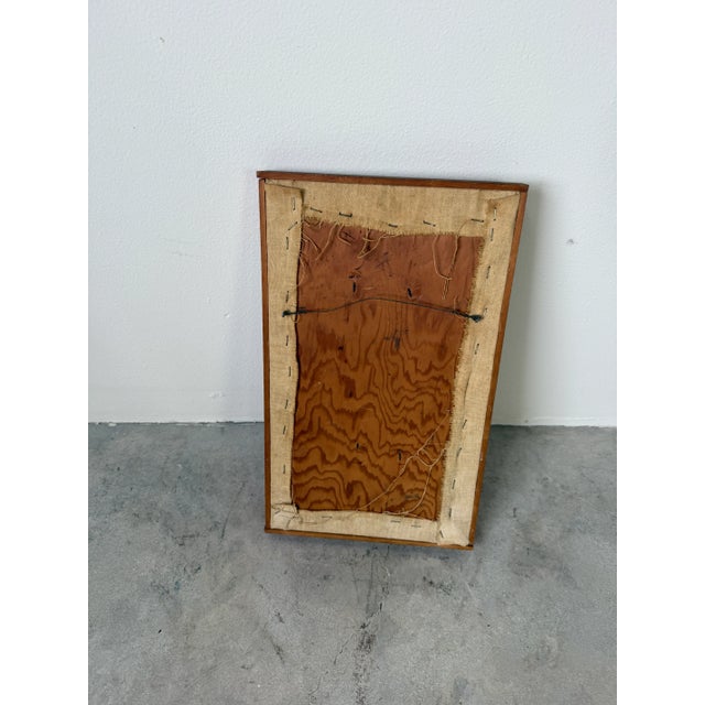 1970’s Mid-Century Modern Ceramic Flower Relief Wall Plaque – Signed For Sale - Image 9 of 9