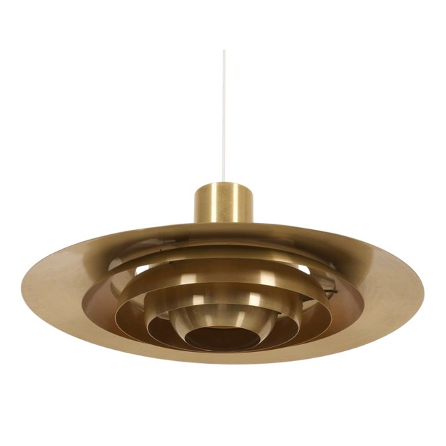 Scandinavian Aluminum Ceiling Lights by Preben Fabricius & Jørgen Kastholm for Nordisk Solar, 1964 For Sale