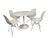 White Eames Knoll Eiffel Tower Base Molded White Chairs - Set of 4 For Sale - Image 8 of 18