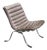 Lowback Ari Chair in Grey Leather by Arne Norel, Denmark, 1960s For Sale