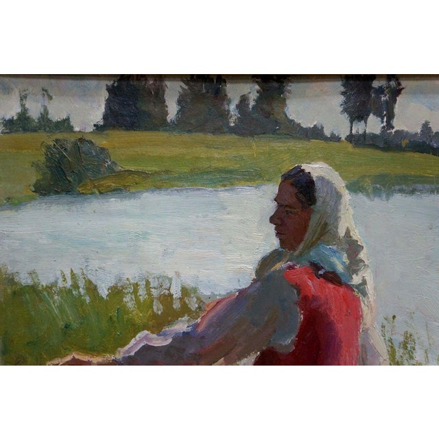 Oil Painting Washing Chakov | Chairish