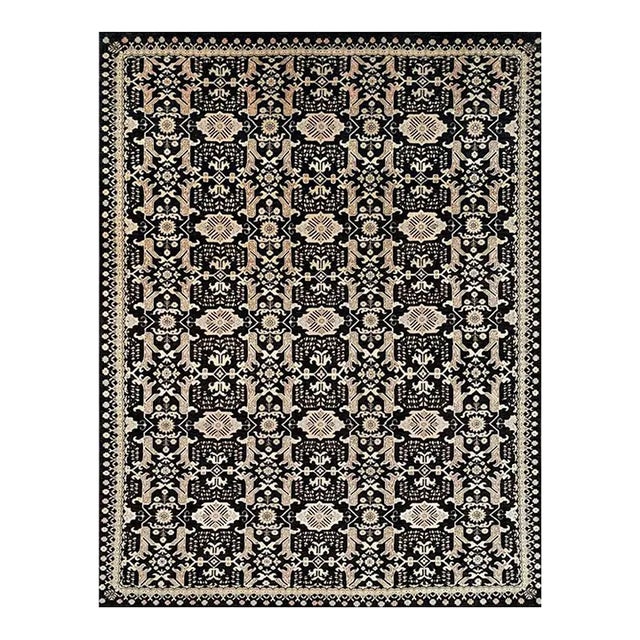 2010s Handwoven Kazak Style Area Rug 9’1″ X 11’9″ For Sale