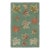 Antique Hooked Rug in Seafoam With Leaf Floral Patterns, From Rug & Kilim For Sale