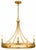 Aspyn five-light chandelier featuring a 26" round form with a soft light gold finish designed to evoke the luster of...