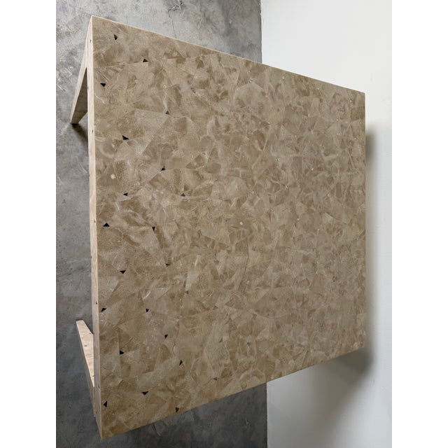 Vintage Tavola Tessellated Stone Dining or Game Table by Oggetti For Sale - Image 11 of 12