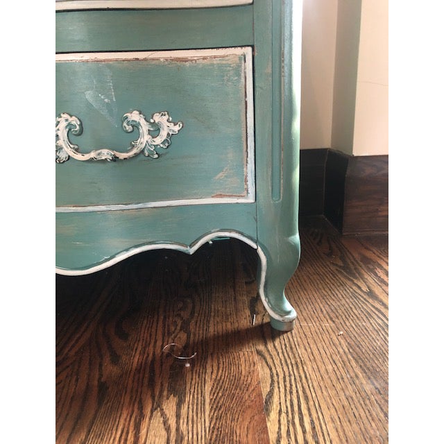 French Green Painted Chest Chairish