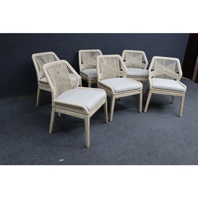 Essentials for Living Loom Rope Dining Chairs, Set of 6 For Sale In Philadelphia - Image 6 of 17