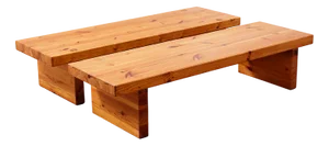 Set of Bamse Benches by Roland Wilhelmsson for Karl Andersson & Soner, Sweden, 1970s