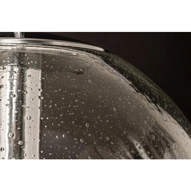 Large Limburg Chrome with Clear Glass Ball Pendant, Germany, 1970s For Sale - Image 10 of 12