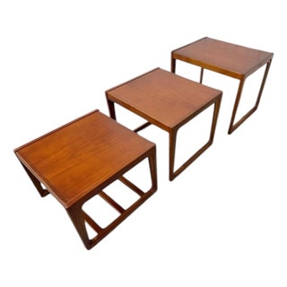 Vintage Danish Modern Teak Nesting Tables - Set of 3 For Sale