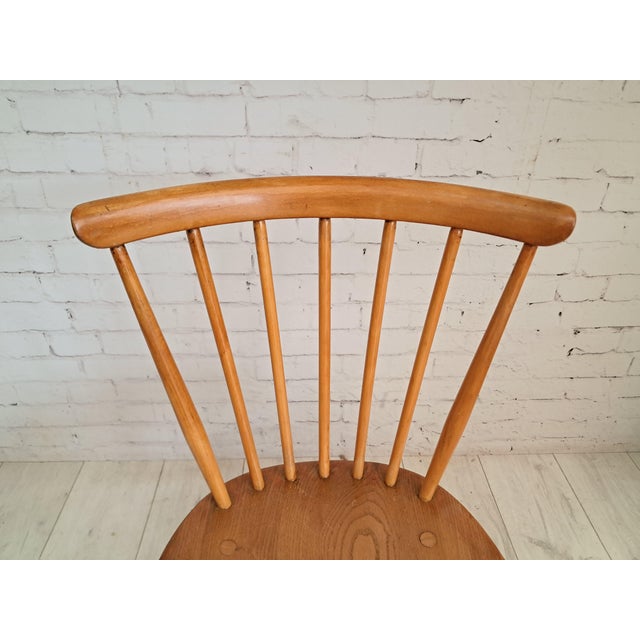 Mid-Century Modern Dining Chairs in Beech and Elm by Lucian Ercolani for Ercol, 1960s, Set of 4 For Sale - Image 11 of 16