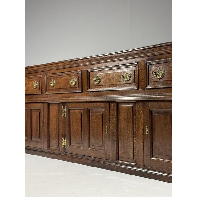 English Oak Sideboard, 1720s For Sale - Image 9 of 18