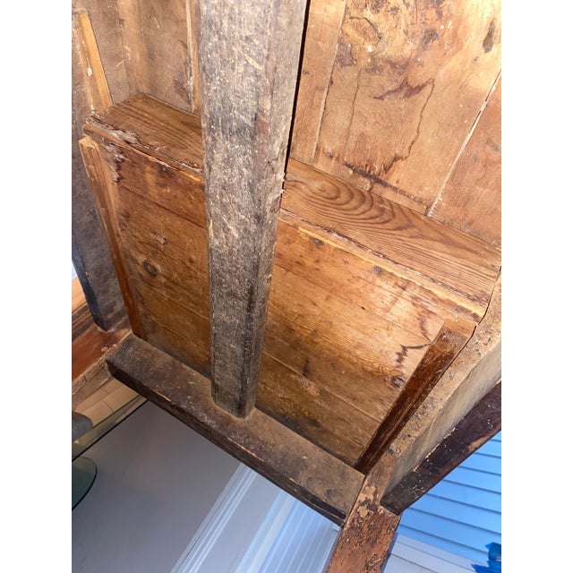 Brown Antique French Oak Farm Table With Breadboards For Sale - Image 8 of 18