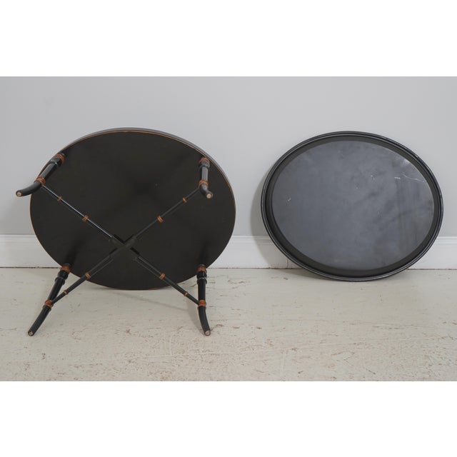 Regency Style Toleware Tray Top Coffee Table For Sale - Image 14 of 14