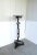 Early 20th Century Victorian Black Column Pedestal Plant Stand, Tall For Sale - Image 5 of 12