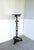 Early 20th Century Victorian Black Lacquer Column Pedestal Plant Stand, Tall For Sale - Image 5 of 12