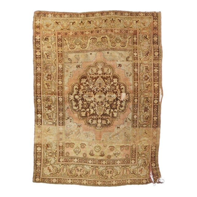 Vintage Turkish Rug 4'6'' X 6'5'' For Sale