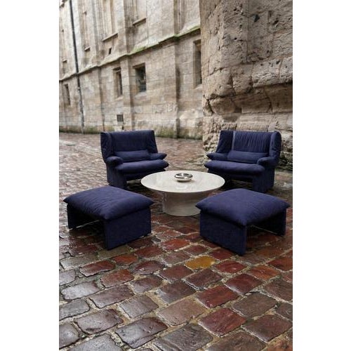 Portovenere Armchair with Ottoman by Vico Magistretti for Cassina For Sale - Image 4 of 5