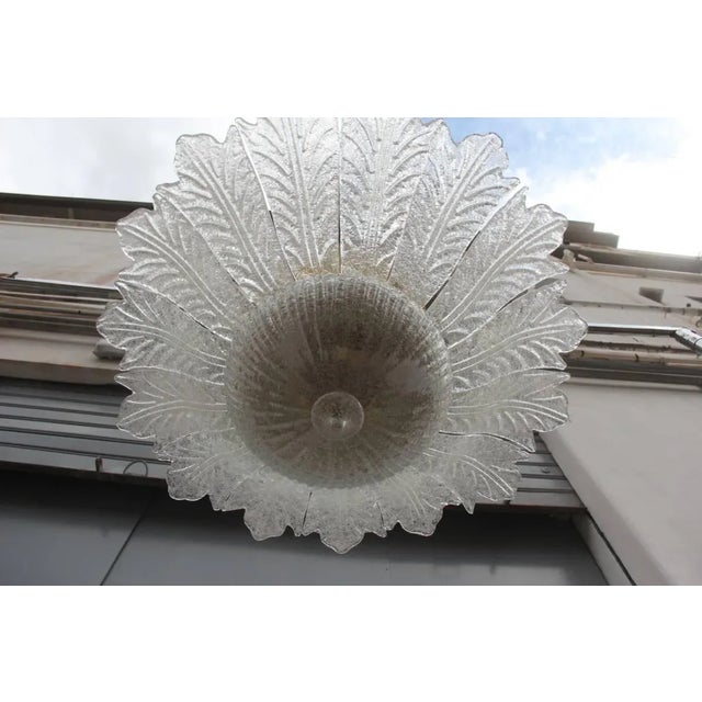 1970s Murano Glass Florwer Chandelier, 1970s For Sale - Image 5 of 11