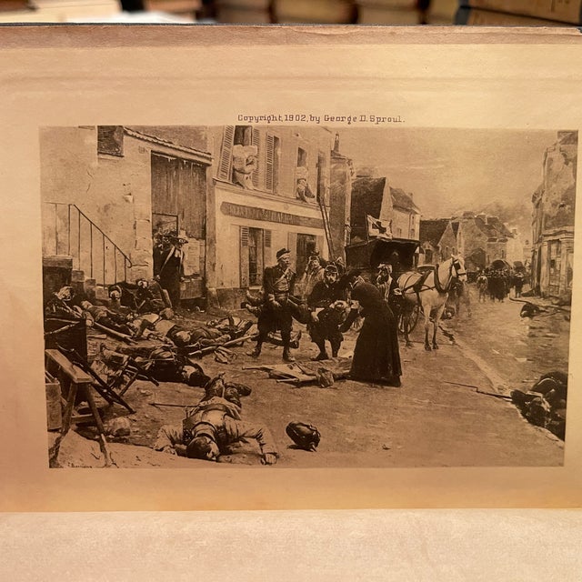 Lovely Decor Blue/Gray Linen Works of Theophile Gautier S/24 1901 For Sale - Image 11 of 17