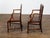 Brown Pair of English Early 19th Century Plank Seat Chairs with Scrolling Arms For Sale - Image 8 of 12