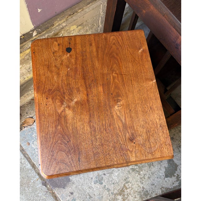 Antique French Walnut Cabinet or Bedside Table For Sale - Image 4 of 10