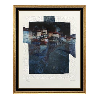 Late 20th Century Village en Bleu, Sunol Alvar For Sale