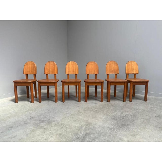 Vintage Oak Dining Chairs from Wasa, 1990s, Set of 6 For Sale - Image 5 of 16