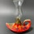 Red Aladdin Style Handmade Red Ceramic Turkish Oil Lamp For Sale - Image 8 of 12