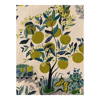 Schumacher Citrus Garden II Indoor Outdoor 3 1/2 Yards Fabric For Sale