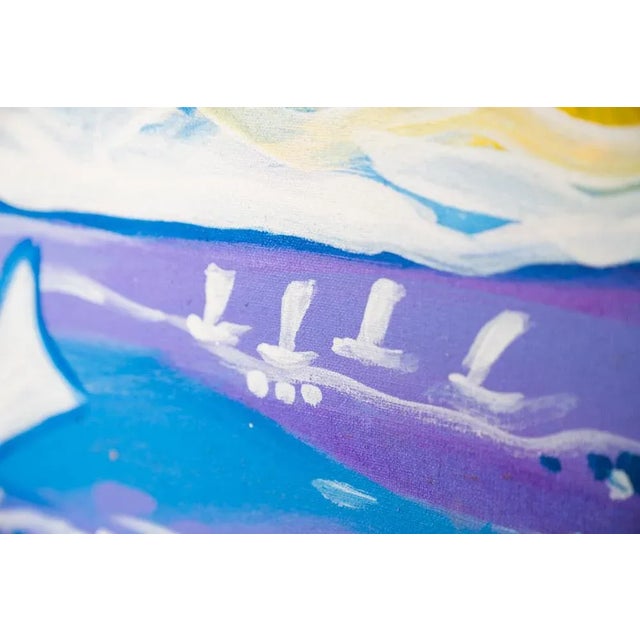 Abstract Painting, Oil on Canvas For Sale - Image 6 of 10