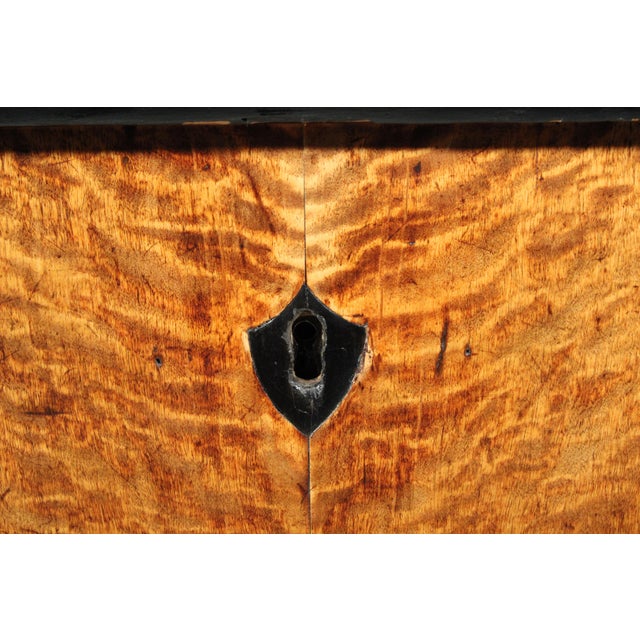 Biedermeier Birch Cylinder Desk For Sale - Image 10 of 13