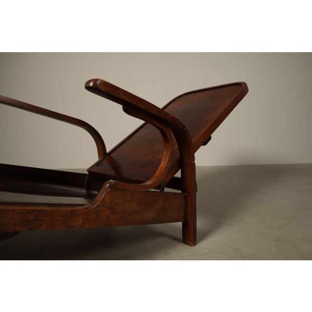 Adjustable Lounge Chair by Walter Gerdau / Móveis Gerdau, Brazil, 1950 For Sale - Image 4 of 16