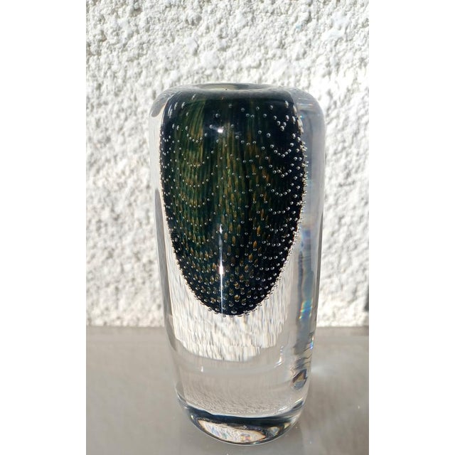 Glass Swedish Miniature Art Glass Kraka Vase by Sven Palmqvist for Orrefors, 1950s For Sale - Image 7 of 12