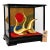 Large Japanese Kanazawa Gold Leaf Twin Crane Sculpture in Glass Case Vintage For Sale