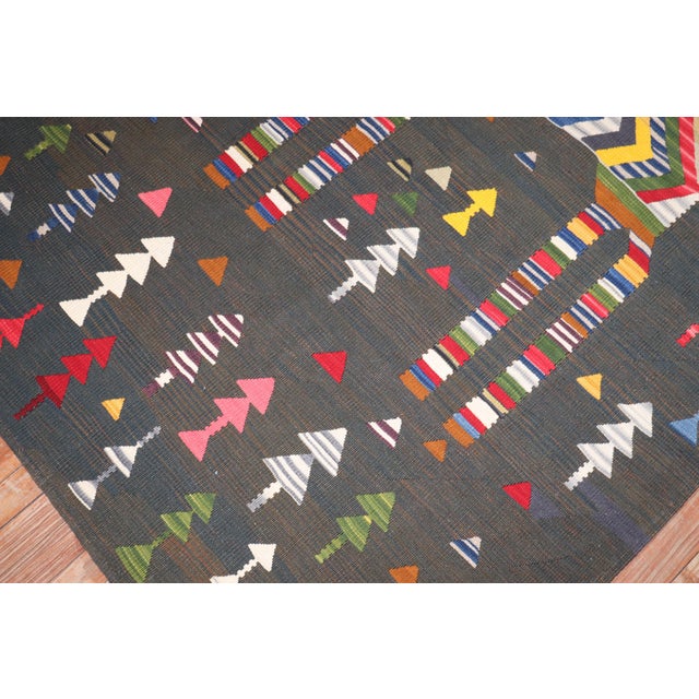 Late 20th Century Zabihi Collection Persian Horse Pictorial Wall Kilim - 4'3" x 7'2" For Sale In New York - Image 6 of 8
