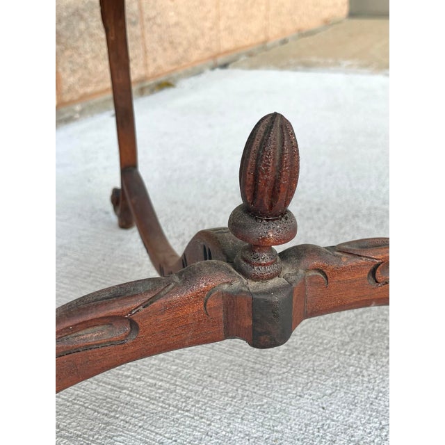 Brown Early 20th Century Unusual Burl Cabinet With Carved Eagles For Sale - Image 8 of 9