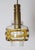 Metal Mid-Century Murano Glass Pendant Lamp with Golden Yellow Waves and Brass, 1970s For Sale - Image 7 of 18